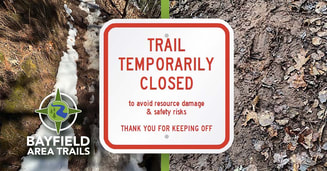 Temp trail closures due to early mud season
