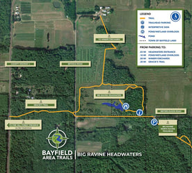 Map of Big Ravine Headwaters trail - click to enlarge
