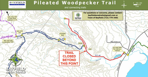 Image of Pileated Woodpecker Trail map - click to enlarge